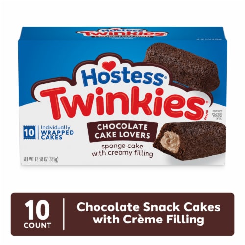 Hostess Twinkies Chocolate Lovers Snack Cakes Perspective: back