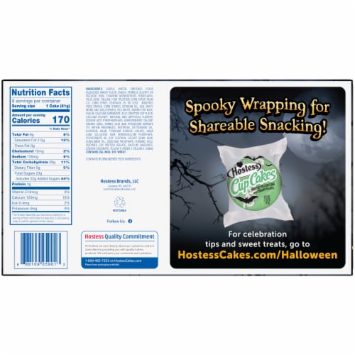 HOSTESS FrankenCakes, Halloween Cupcakes, Trick or Treat Pack Perspective: back