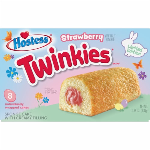 HOSTESS Strawberry Artificially Flavored Twinkies, Limited Edition Perspective: back