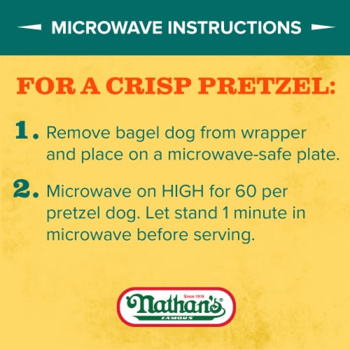 Nathan's Famous Coney Island Beef Pretzel Hot Dogs Perspective: back