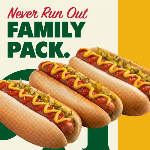Nathan's® Famous Bun Length Beef Franks Perspective: back