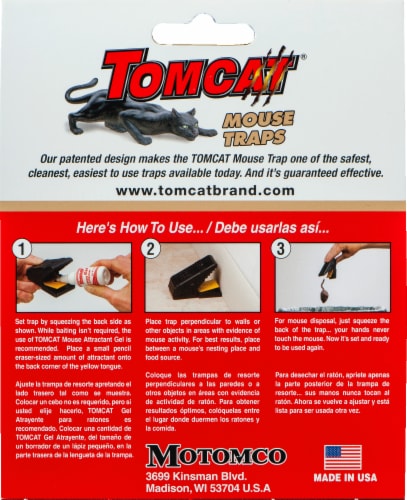 Tomcat® Mouse Snap Traps - Black Perspective: back
