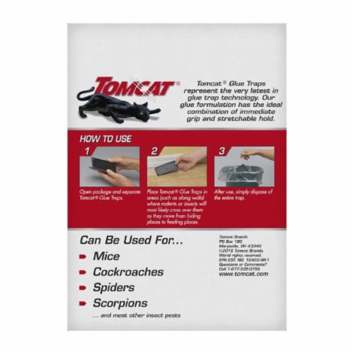 TOMCAT Glue Mouse Trap - Black, 6 pk - Kroger