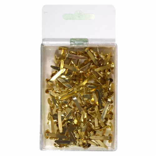 Office Works Gold Tone Paper Fasteners Perspective: back