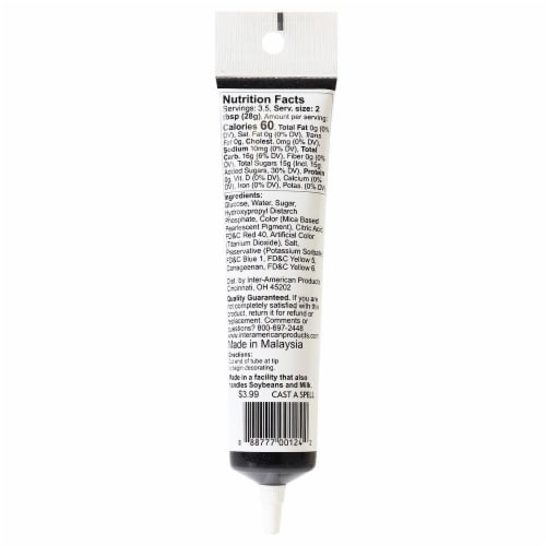 Holiday Home® Halloween Glitter Gel Tube - Black Perspective: back
