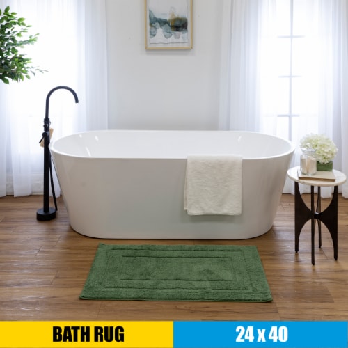 HD Designs Mohawk Home Bath Rug - Dark Ivy Perspective: back