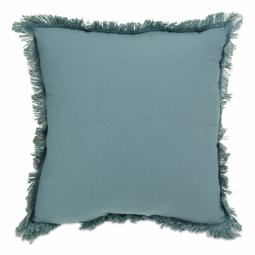 HD Designs Basket Weave Decor Pillow - Blue Perspective: back