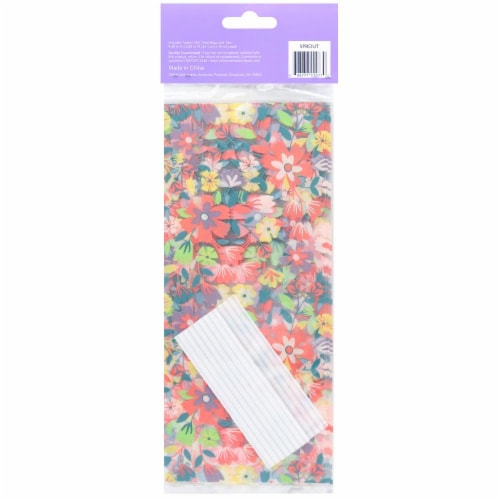 Holiday Home® Easter Treat Bags With Ties - Floral Perspective: back