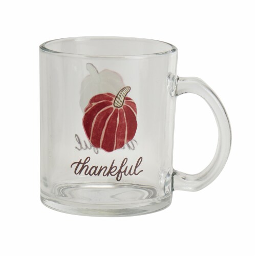 Holiday Home Glass Coffee Mug Assortment Perspective: back