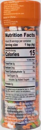 Holiday Home Halloween Tall Bottle Franky Mix Sprinkles Perspective: back