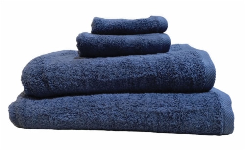 HD Designs Antimicrobial Bath Towel Indigo Perspective: back