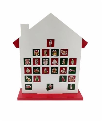 Holiday Home Advent Decor Christmas House Perspective: back