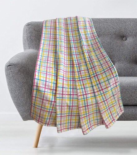 Holiday Home Wellspring Plaid Throw Perspective: back