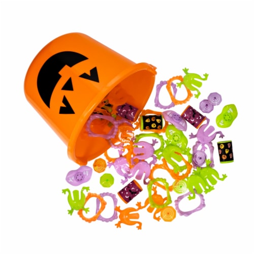 Holiday Home Halloween Party Favor Treat Bucket Perspective: back