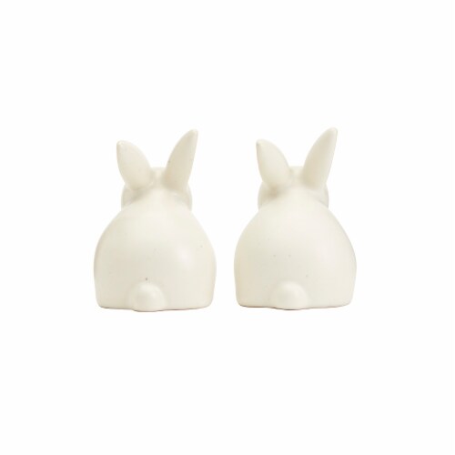 Holiday Home Bunny Salt & Pepper Set Perspective: back