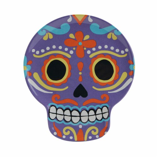Holiday Home Day of the Dead Melamine Figural Appetizer Platter Perspective: back