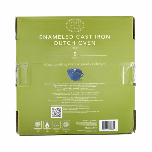 Dash of That Dutch Oven - Blue Perspective: back