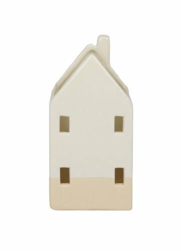 Holiday Home Harvest White Dolomite House Fall Table Decor Perspective: back