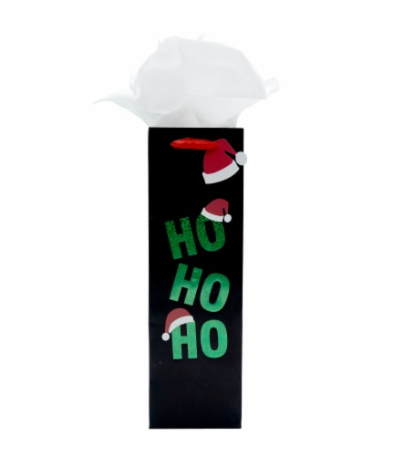 Holiday Home Ho Ho Ho Wine Bag Perspective: back