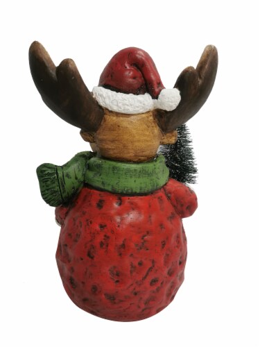 Holiday Home Christmas LED Star Moose with Tree Holiday Decor Perspective: back