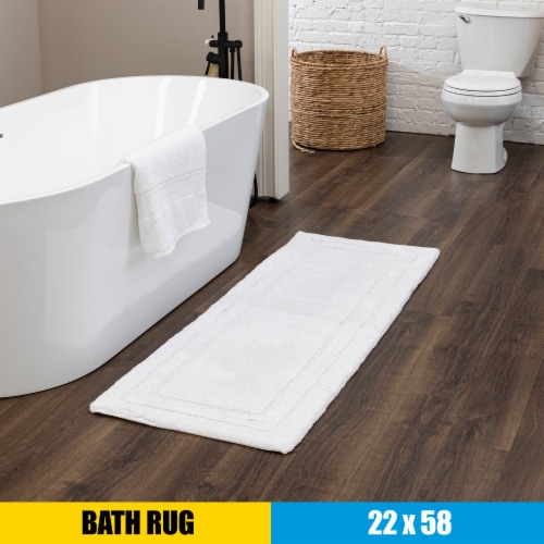 Mohawk Home Modavari Turkish Bath Rug - BRIGHT WHITE Perspective: back