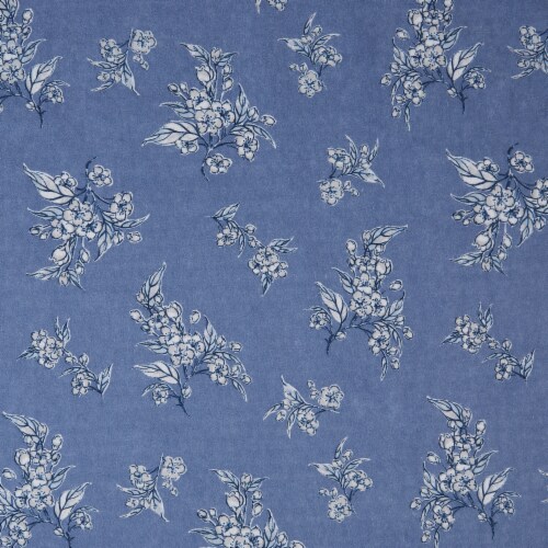 HD Cozy Soft Cotton Flannel Sheet Set King - 4 pack Blossoms Perspective: back