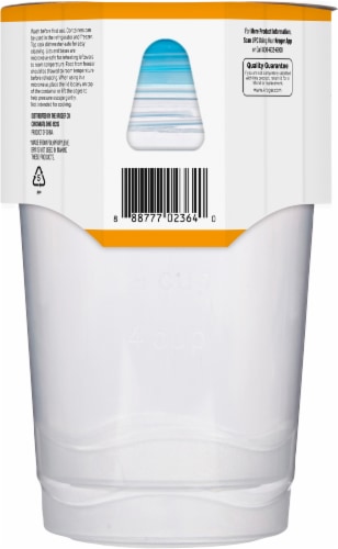 Smart Way™ BPA-Free Large Twist Top Storage Containers Perspective: back