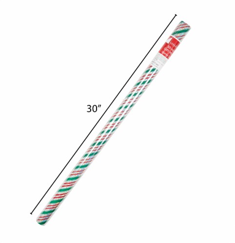 Holiday Home Quimby Stripe Gift Wrap Roll Perspective: back