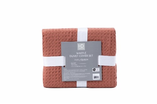 HD Designs® Waffle Duvet Set - Pink Perspective: back