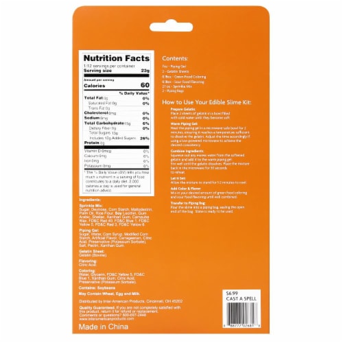 Holiday Home® Edible Slime Cake Decorating Kit Perspective: back