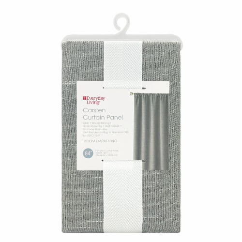 Everyday Living® Carsten Single Room Darkening Window Panel - Gray Perspective: back
