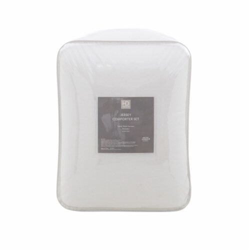 HD Designs Jersey Comforter Set - White Perspective: back