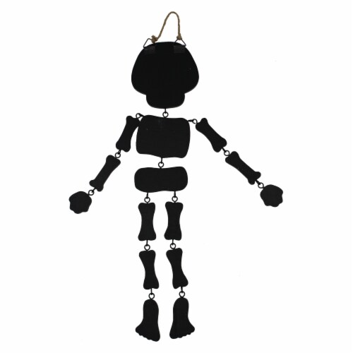 Holiday Home 16" Dia de Los Muertos Hanging Skeleton Sign - Day of the Dead Perspective: back