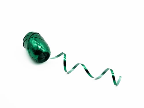 Holiday Home® Curl Ribbon - Green Poly Perspective: back
