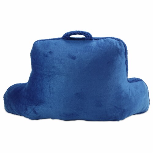 HD Designs Sherpa Bed Rest - Blue Perspective: back