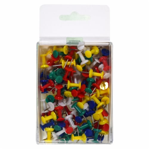 Office Works Color Push Pins, 100 ct - Kroger