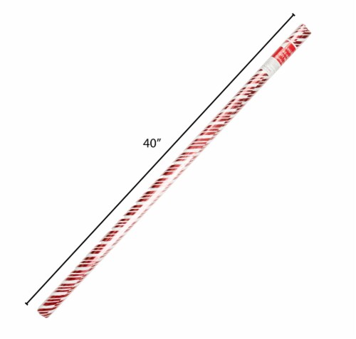 Holiday Home 40 Inch Quimby Stripe Gift Wrap Roll Perspective: back