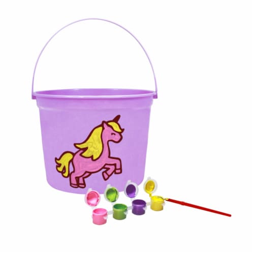 Holiday Home DIY Unicorn Easter Basket Perspective: back