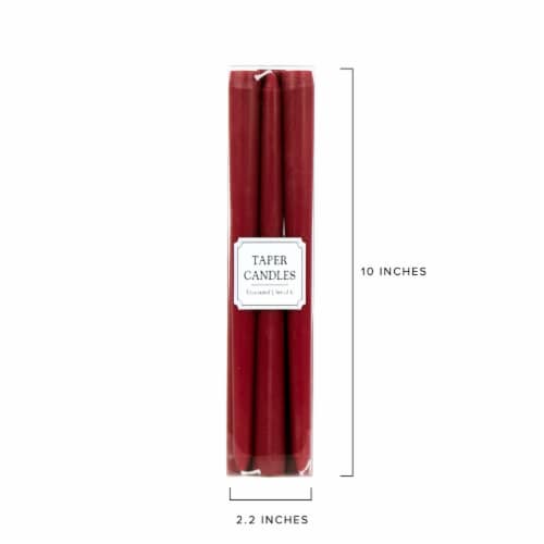 Holiday Home Tapered Candles - Red Perspective: back