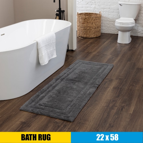 Mohawk Home Modavari Turkish Bath Rug - GRAY PINSTRIPE Perspective: back
