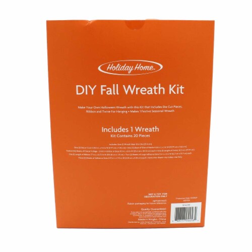 Holiday Home® DIY Fall Wreath Kit Perspective: back