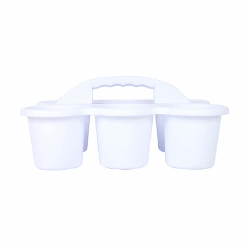 OfficeWorks 6 Cup Caddy - White Perspective: back