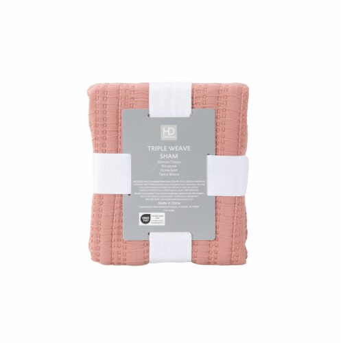 HD Designs® Tripleweave Standard Sham - Pink Perspective: back