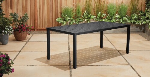 HD Designs Outdoor Layne Dining Table Perspective: back
