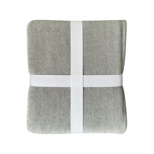 HD Designs Chenille Sherpa Throw - Gray Perspective: back