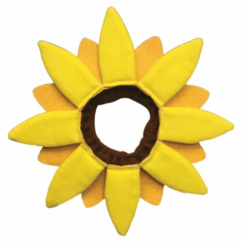 Holiday Home Medium/Large Sunflower Pet Neck Band Perspective: back