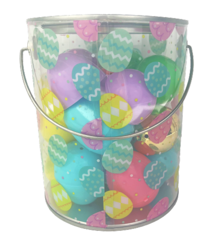 Holiday Home® Easter Bucket with Pre-Filled Eggs Perspective: back