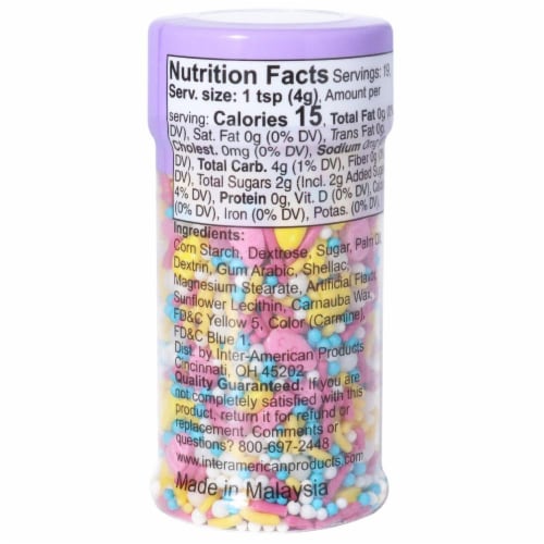 Holiday Home® Easter Mixed Sprinkle Bottle - Egg Hunt Perspective: back