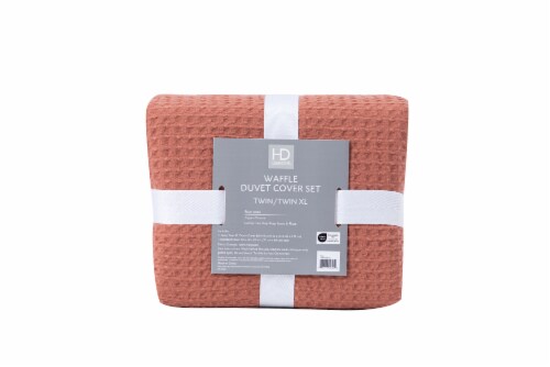 HD Designs® Waffle Duvet Set - Pink Perspective: back