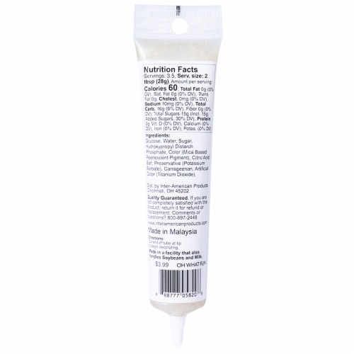 Holiday Home® Glitter Gel Tube - White Perspective: back